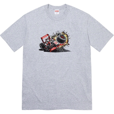 Supreme Crash Tee - Heather Grey