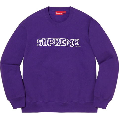 Supreme Shattered Logo Crewneck - Purple