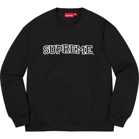 Supreme Shattered Logo Crewneck - Black
