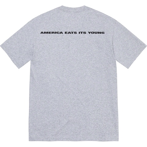 Supreme America Eats Its Young Tee - Heather Grey