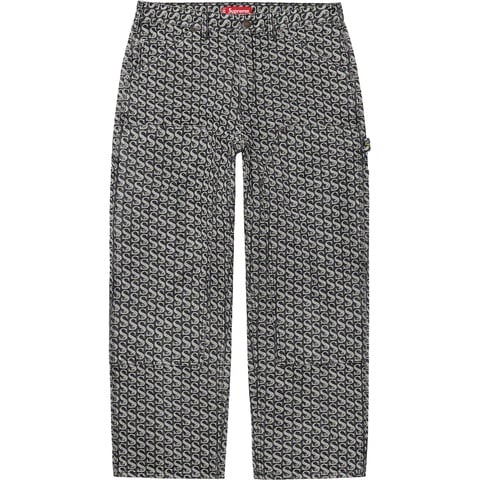 【最終値下げ】Supreme monogram work pants 34インチ Monogram Double Knee Denim Painter Pant - Supreme