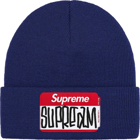 シュプリーム Supreme Gonz Nag Beanie Gonz Nametag Beanie - fall/winter 2021 - Supreme