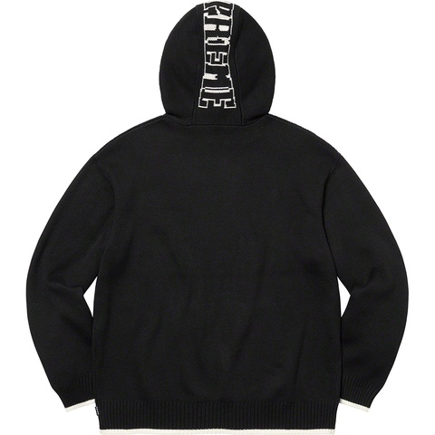 Supreme 2-Tone Hooded Sweater - Black