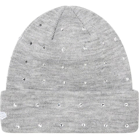 Supreme New Era® Rhinestone Beanie - Heather Grey