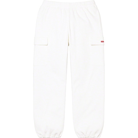 Supreme Small Box Cargo Sweatpant - White