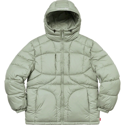 Supreme Warp Hooded Puffy Jacket - Sage