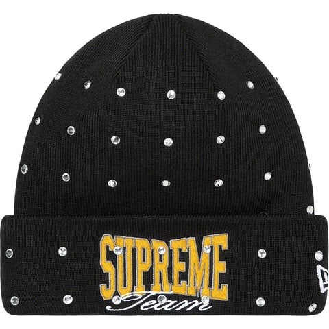 Supreme New Era® Rhinestone Beanie - Black