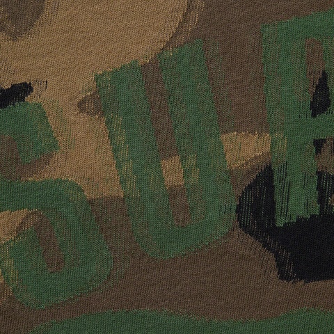Supreme Intarsia Camo S/S Top - Woodland Camo