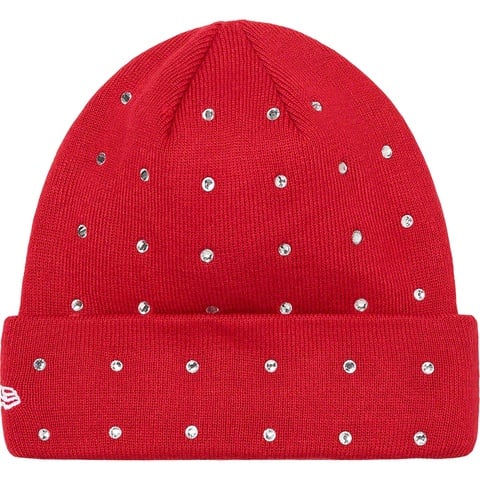 Supreme New Era® Rhinestone Beanie - Burnt Red