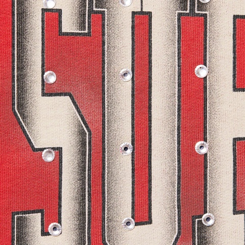 Supreme Rhinestone Hooded Sweatshirt - Burnt Red