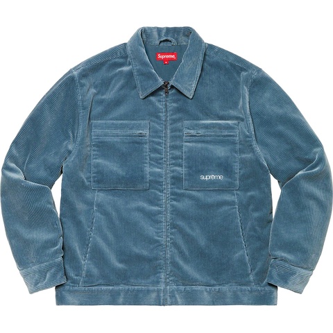 ジャケット・アウター Supreme Corduroy Zip Jacket blue Corduroy Zip Jacket - fall/winter 2021 - Supreme