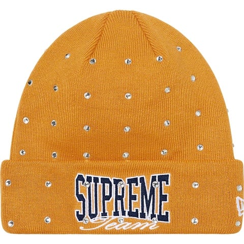 Supreme New Era® Rhinestone Beanie - Light Mustard