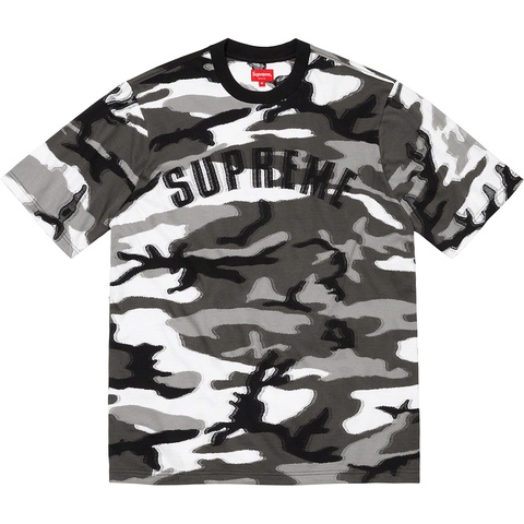 Supreme Intarsia Camo S/S Top - Snow Camo