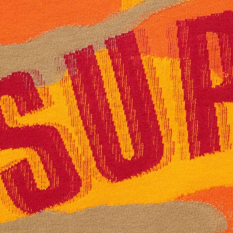 Supreme Intarsia Camo S/S Top - Orange Camo