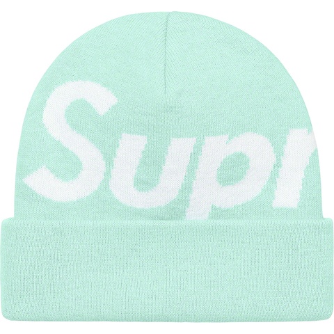 Supreme Big Logo Beanie - Turquoise