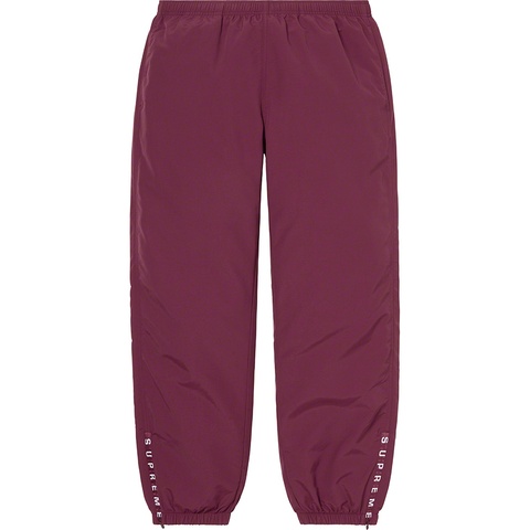 Supreme Warm Up Pant - Burgundy