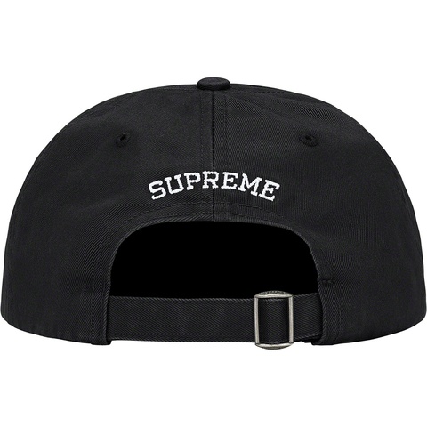 Supreme Reverse Logo 6-Panel - Black
