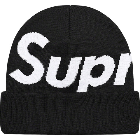 Supreme Big Logo Beanie - Black