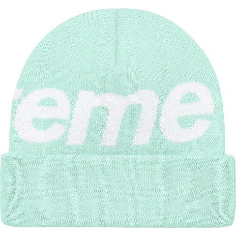 Supreme Big Logo Beanie - Turquoise