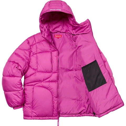 Supreme Warp Hooded Puffy Jacket - Fuchsia