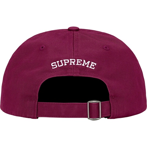 Supreme Reverse Logo 6-Panel - Burgundy