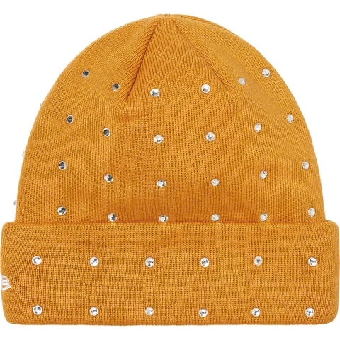 Supreme New Era® Rhinestone Beanie - Light Mustard