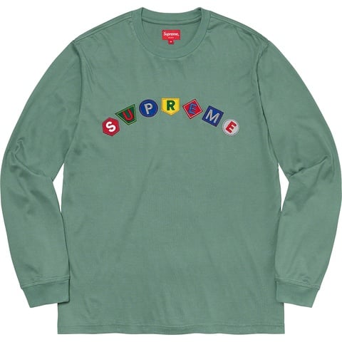 Supreme Geo Arc L/S Top - Slate Green