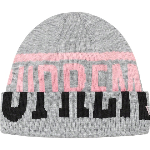 Supreme New Era® 2-Tone Logo Beanie - Heather Grey