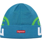 Supreme New Era 2-Tone Logo Beanie (FW21) - Teal