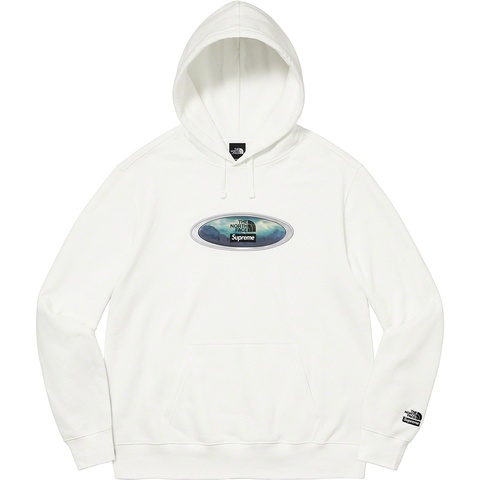 Supreme Supreme®/The North Face® Lenticular Mountains Hooded Sweatshirt - White