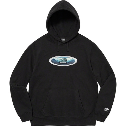 Supreme Supreme®/The North Face® Lenticular Mountains Hooded Sweatshirt - Black