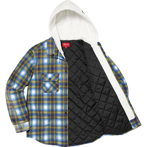 Hooded Flannel Zip Up Shirt - fall/winter 2021 - Supreme Hooded Flannel Zip Up Shirt - fall/winter 2021 - Supreme
