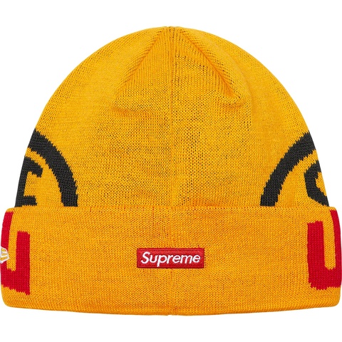 Supreme New Era® 2-Tone Logo Beanie - Yellow