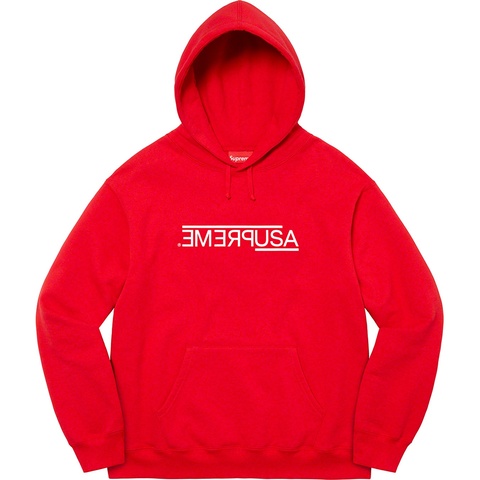 Supreme USA Hooded Sweatshirt - Red