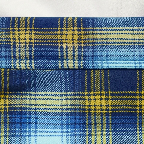 Supreme Hooded Flannel Zip Up Shirt - Blue