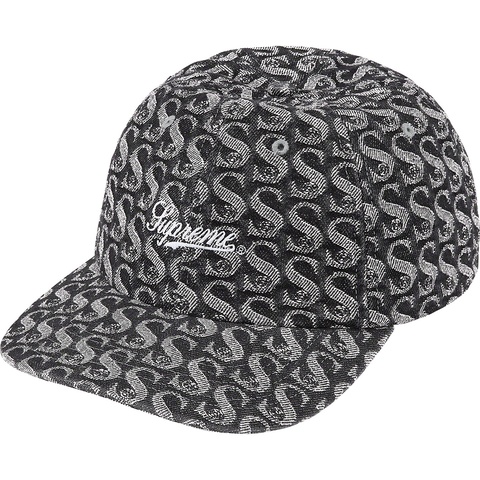 Supreme Monogram Denim 6-Panel - Black