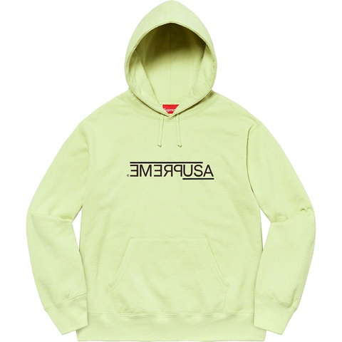 Supreme USA Hooded Sweatshirt - Light Sage