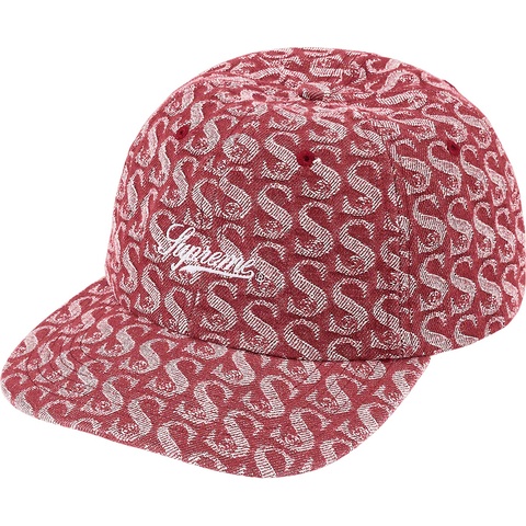 Supreme Monogram Denim 6-Panel - Red