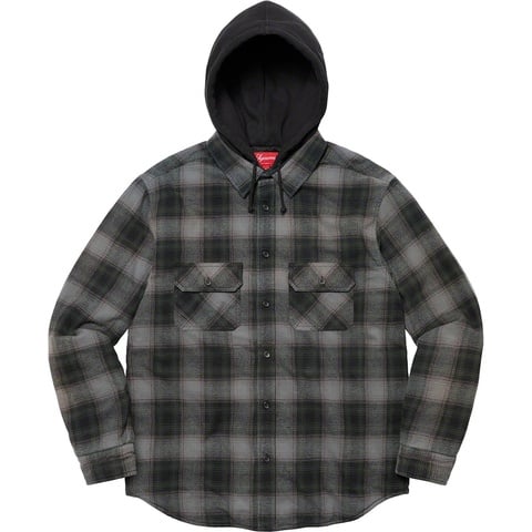Hooded Flannel Zip Up Shirt - fall/winter 2021 - Supreme