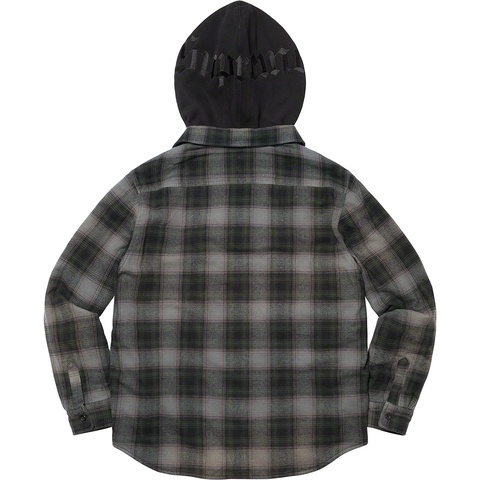 Hooded Flannel Zip Up Shirt - fall/winter 2021 - Supreme