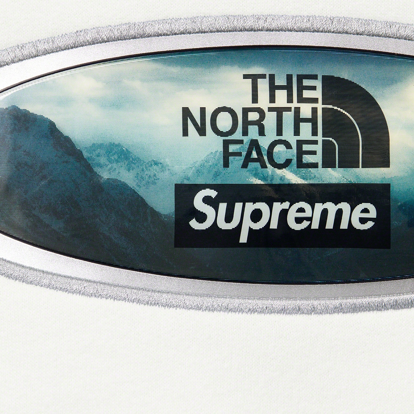 Supreme Supreme The North Face Lenticular Mountains Hooded Sweatshirt (FW21) - White - $148