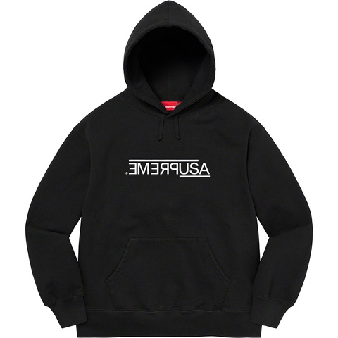Supreme USA Hooded Sweatshirt - Black