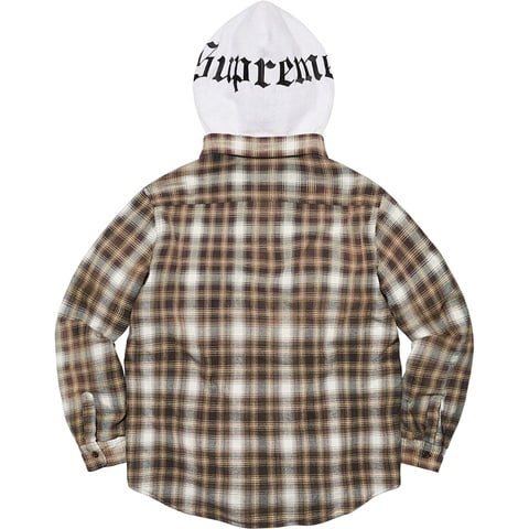 Hooded Flannel Zip Up Shirt - fall/winter 2021 - Supreme
