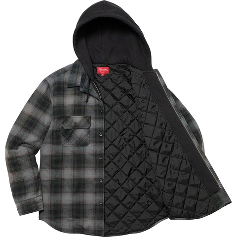 Hooded Flannel Zip Up Shirt - fall/winter 2021 - Supreme