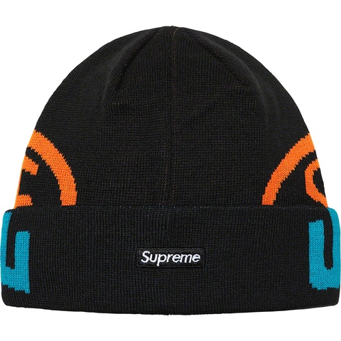 Supreme New Era® 2-Tone Logo Beanie - Black