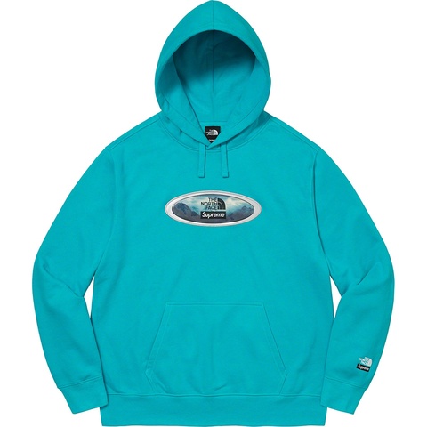 Supreme Supreme®/The North Face® Lenticular Mountains Hooded Sweatshirt - Teal