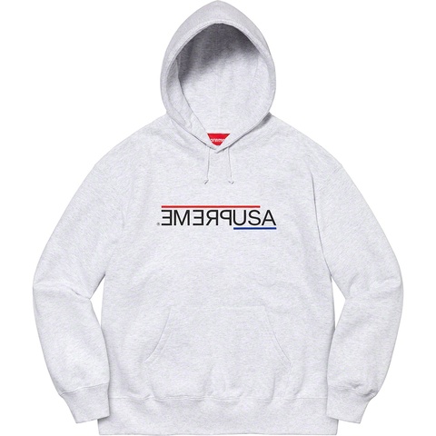 Supreme USA Hooded Sweatshirt - Ash Grey