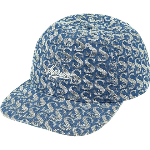 Supreme Monogram Denim 6-Panel - Blue