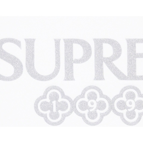 Supreme Glitter S/S Top - White