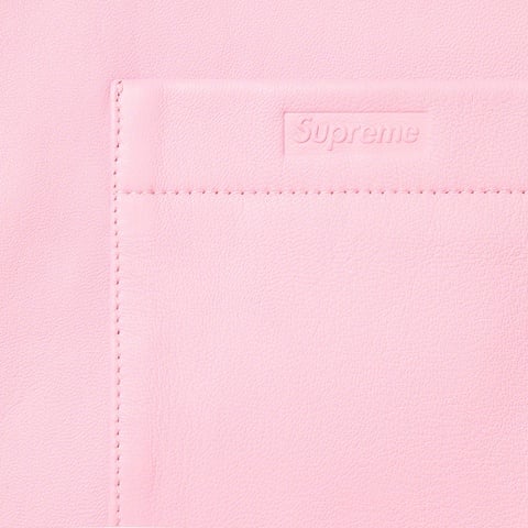 Supreme Leather Shirt - Pink